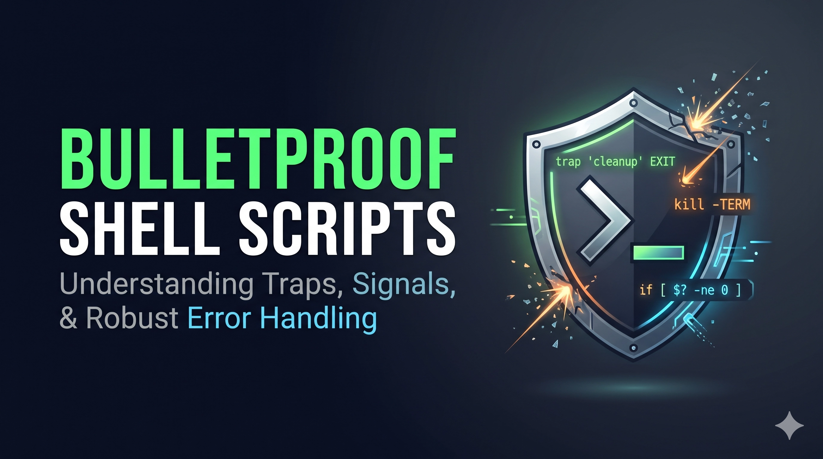 Bulletproof Shell Scripts: Understanding Traps, Signals, and Robust Error Handling
